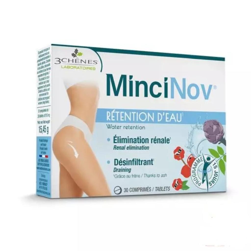 MINCINOV Rétention D'eau 30 Comprimés. paraplume