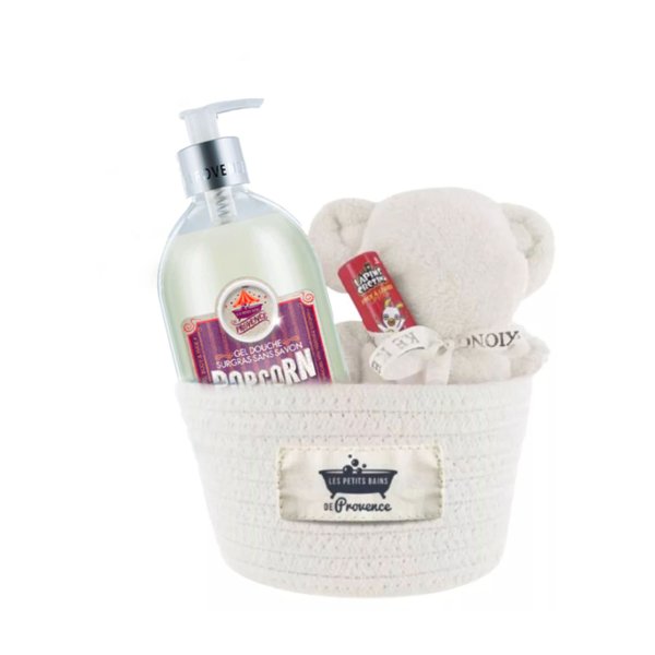 Les Petits Bains De Provence Panier Enfant Blanc. paraplume