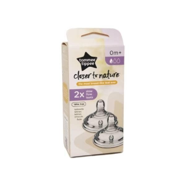 TOMMEE TIPPEE Tétines Débit Lent Closer To Nature 0m+. paraplume
