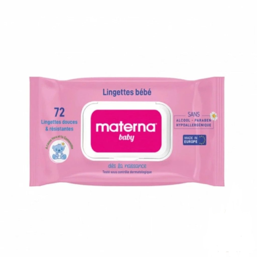 MATERNA Baby Lingettes *72 Rose. paraplume