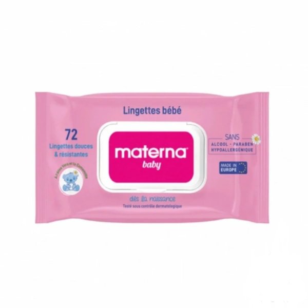 MATERNA Baby Lingettes *72 Rose. paraplume
