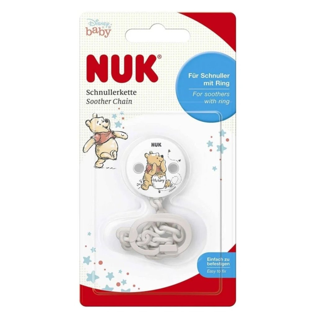 NUK Attache Sucette Winnie Blanc. paraplume