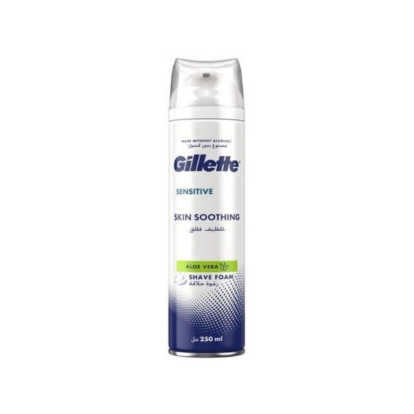 GILLETTE Sensitive Mousse à Raser 200 ML. paraplume
