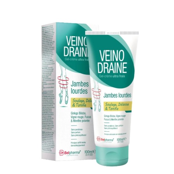 BELPHARMA Veino Draine Gel Crème Jambes Lourdes . paraplume