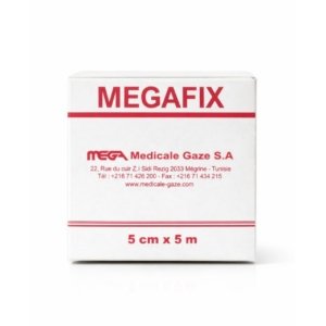 MEGAFIX Bande Adhésive En Non Tissé 5 cm* 5m. paraplume