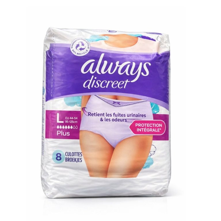 ALWAYS Discreet Culottes L 8 Pièces. paraplume