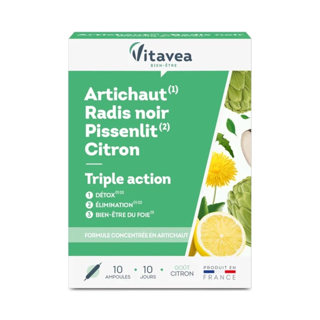 VITAVEA Artichaut Radis Noir Pissenlit Citron. paraplume