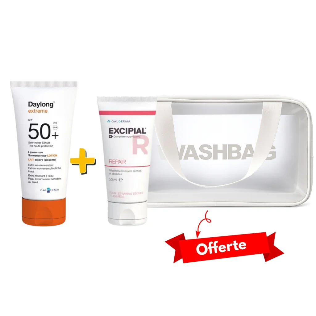 DAYLONG Lait Solaire Liposomal SPF 50+ Trousse. paraplume