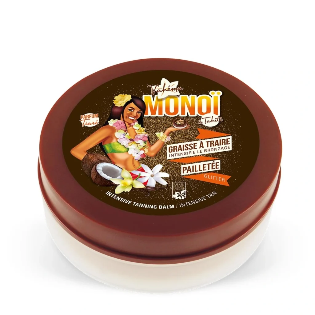 Vahéma Monoï De Tahiti Graisse à Traire Pailletée. paraplume