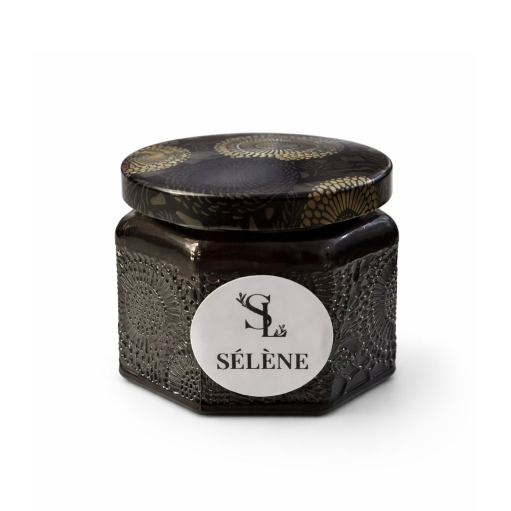 SELENE Bougie POT Paraffine. paraplume