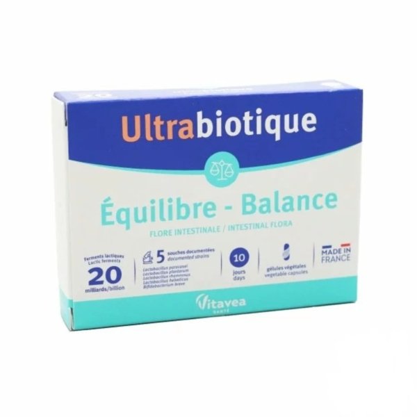 VITAVEA Ultrabiotique Equilibre Balance 10 Capsules. paraplume
