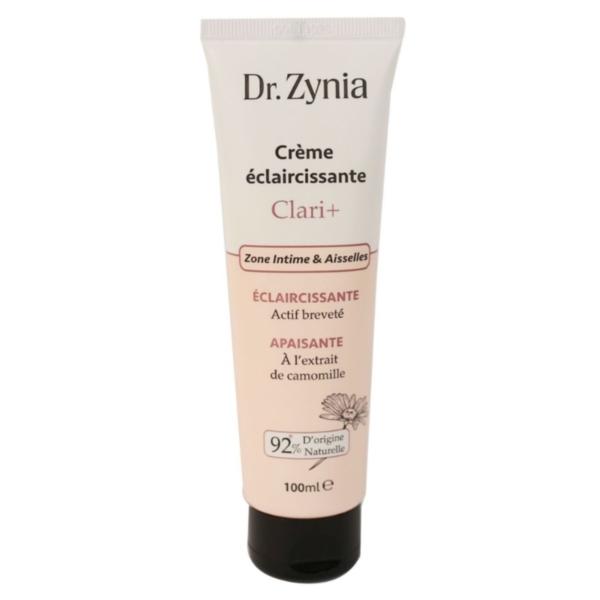 Dr Zynia Crème Eclaircissante Clari+ Zone intime. paraplume