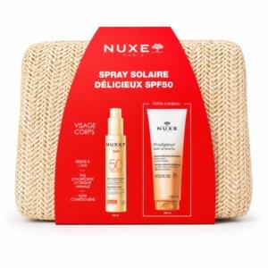 NUXE Trousse Spray Solaire Délicieux SPF 50. paraplume