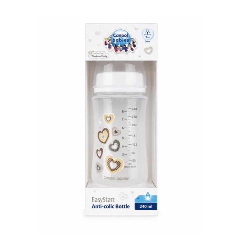 CANPOL BABIES EasyStart Biberon Anti Colique 240 ml. paraplume