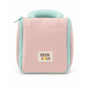 Trousse Matelassée Rose Et Vert. paraplume