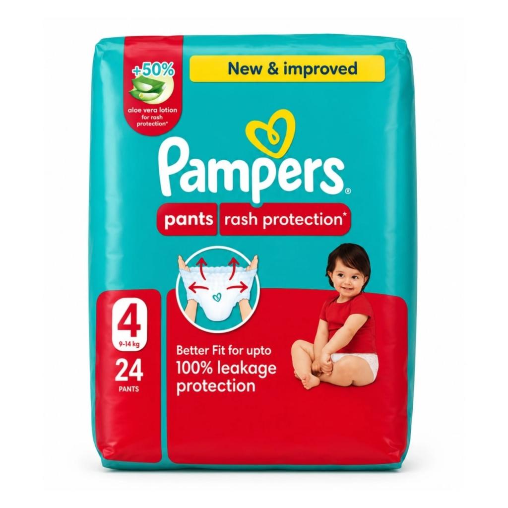 PAMPERS Pants T4 (9-14) Kg 24 Pièces. paraplume