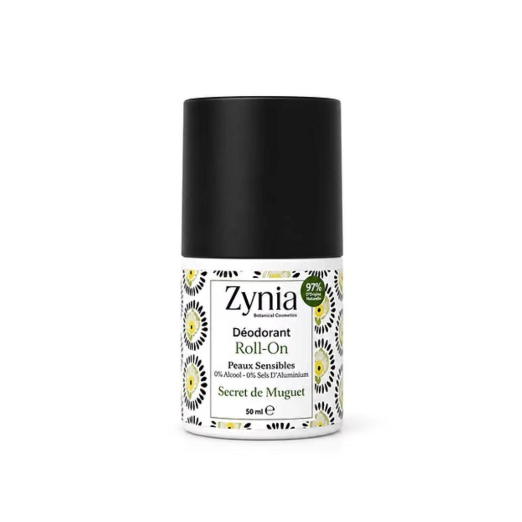 ZYNIA Déodorant Roll On Peaux sensibles. paraplume