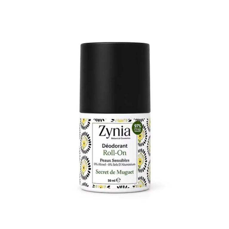 ZYNIA Déodorant Roll On Peaux sensibles. paraplume