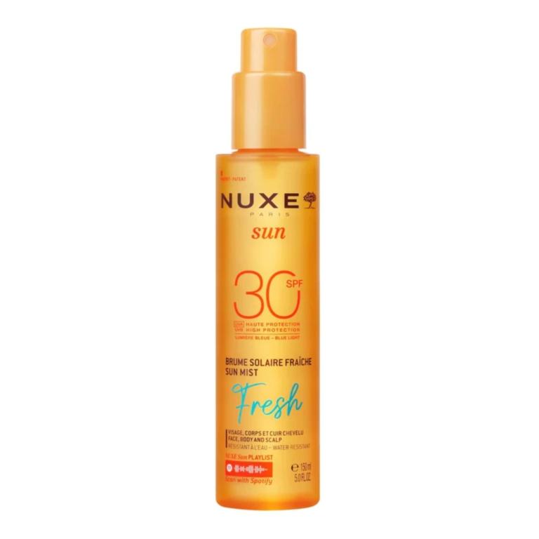NUXE Sun Brume Solaire Fraiche SPF 30. paraplume