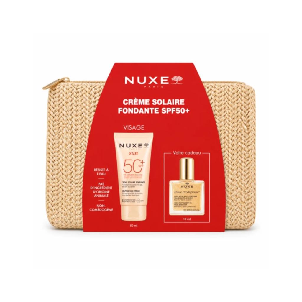 NUXE Crème Solaire Fondante SPF 50+ Trousse . paraplume